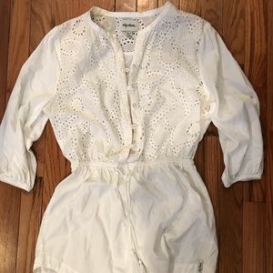 Rhythm white eyelet romper
